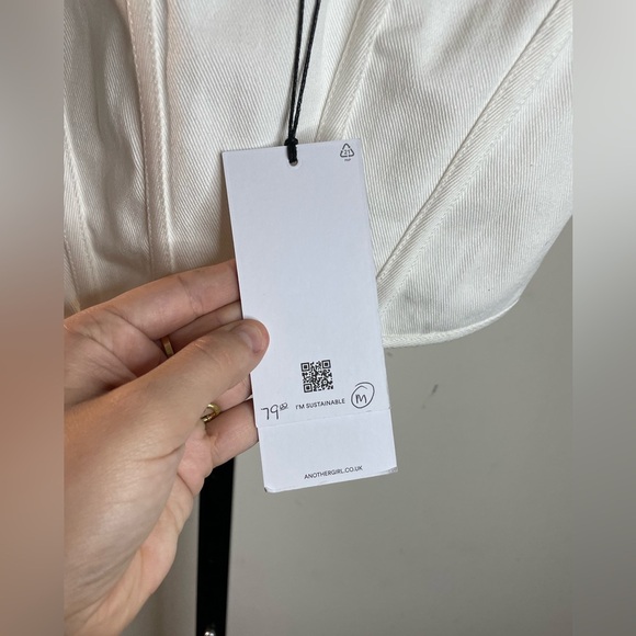 NWT Another Girl||Cut Work Jean Corset,Size Medium. Floral design. - Picture 8 of 10